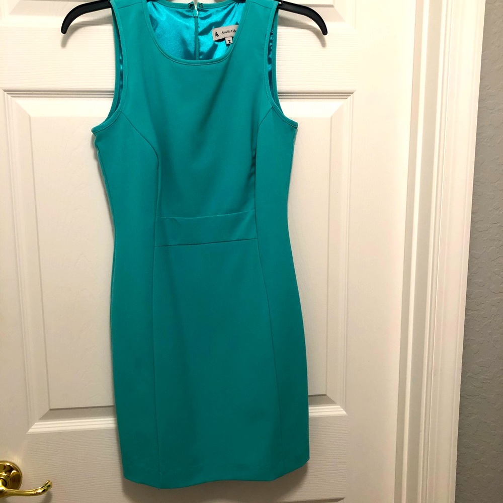 Ava & Aiden Teal Dress